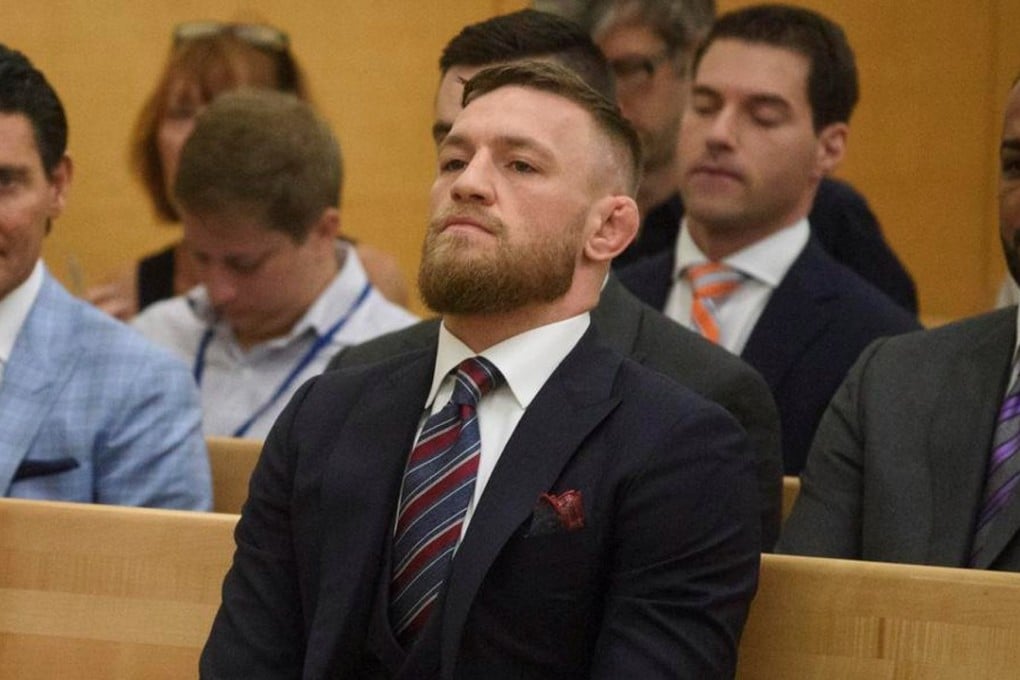 Conor McGregor waits to plead guilty to disorderly conduct during a hearing at New York State Supreme Court in Brooklyn. Photo: Reuters