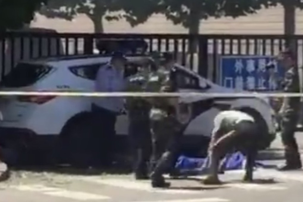 The US embassy says a suspect was wounded in an explosion outside the compound on Thursday afternoon. Photo: Handout