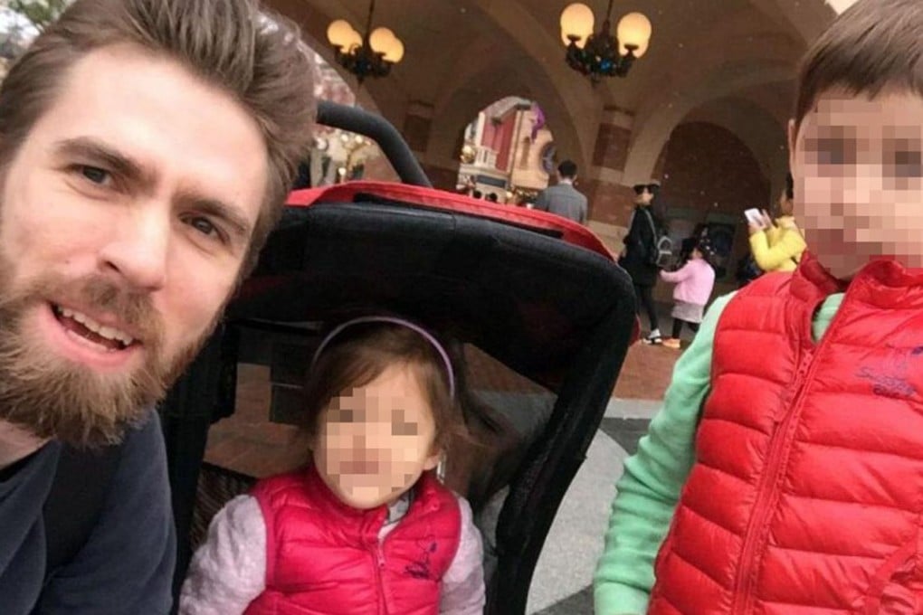 Michael Simpson with his children, Alice and Jack.