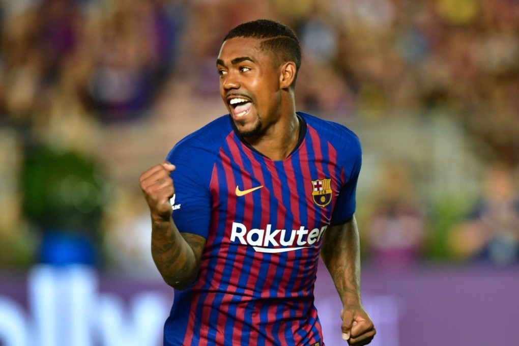 Barcelona new-signing Malcom sealed the win with the decisive spot-kick in a shoot-out. Photo: AFP