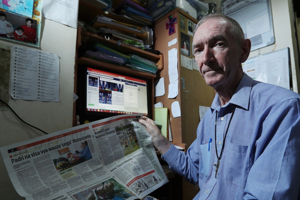 Father John Wotherspoon warns that domestic helpers and asylum seekers in the city are vulnerable to drug lords targeting them for the narcotics trade. Photo: Nora Tam