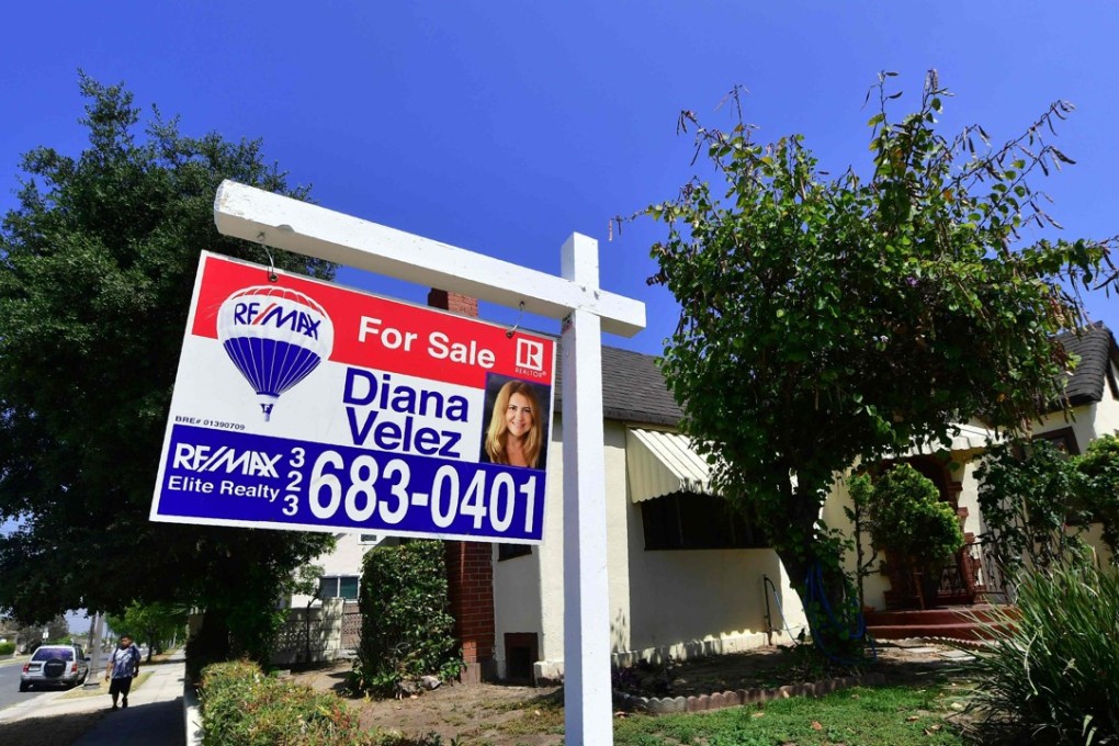 Prices for existing homes climbed 6.4 per cent in May, the smallest year-over-year gain since early 2017, according to the Federal Housing Finance Agency. Photo: AFP