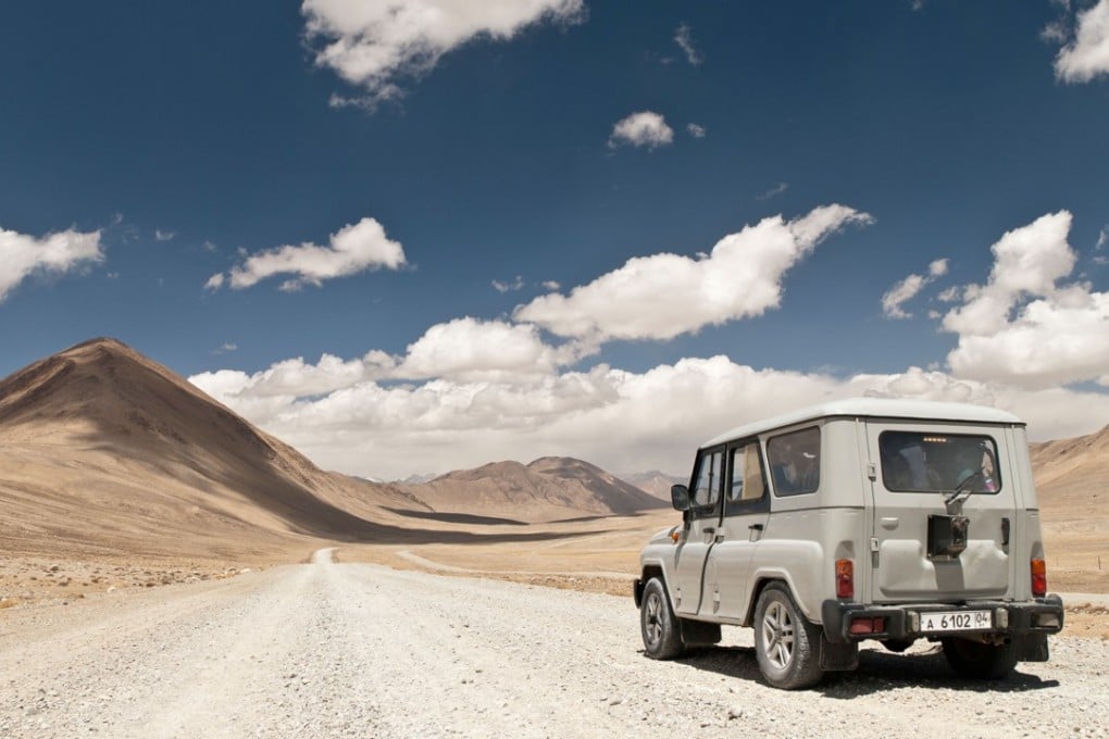 File photo of the Pamir Highway in Tajikistan. Photo: Alamy Stock