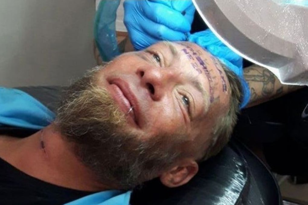 Residents of the Spanish resort criticised the stag group after the tattoo parlour posted a photo on Facebook, since taken down, of Tomek getting the tattoo. Photo: Facebook