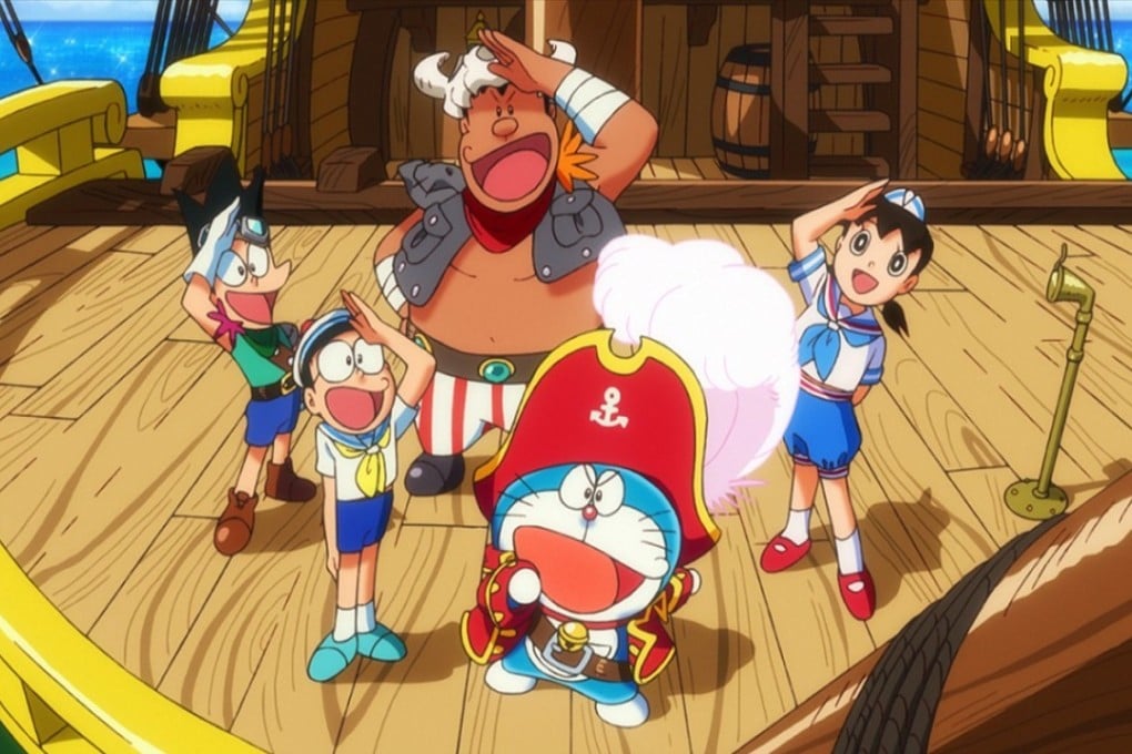 A still from the animated feature Doraemon the Movie: Nobita's Treasure (category I; Cantonese dubbed version), directed by Kazuaki Imai.
