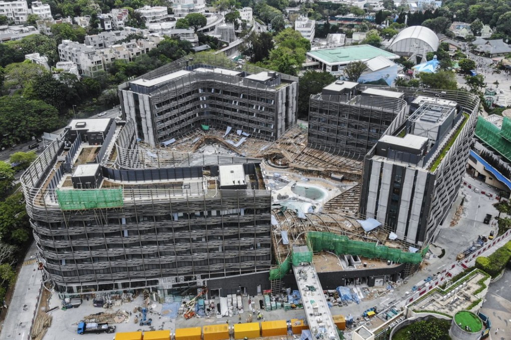 The construction site of the Ocean Park Marriott Hotel in Wong Chuk Hang. Photo: Roy Issa