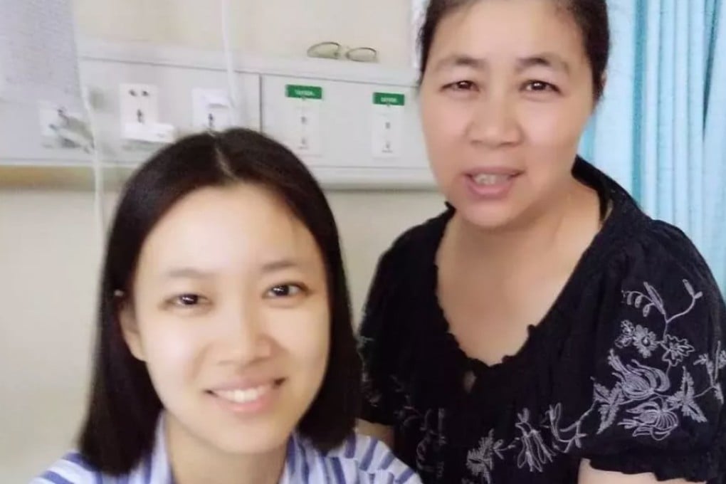 The mother of Zhang Rui (left), who died of leukaemia in June, has returned 430,000 yuan (US$63,000) in donations collected to pay for her daughter’s medical treatment. Photo: 163.com