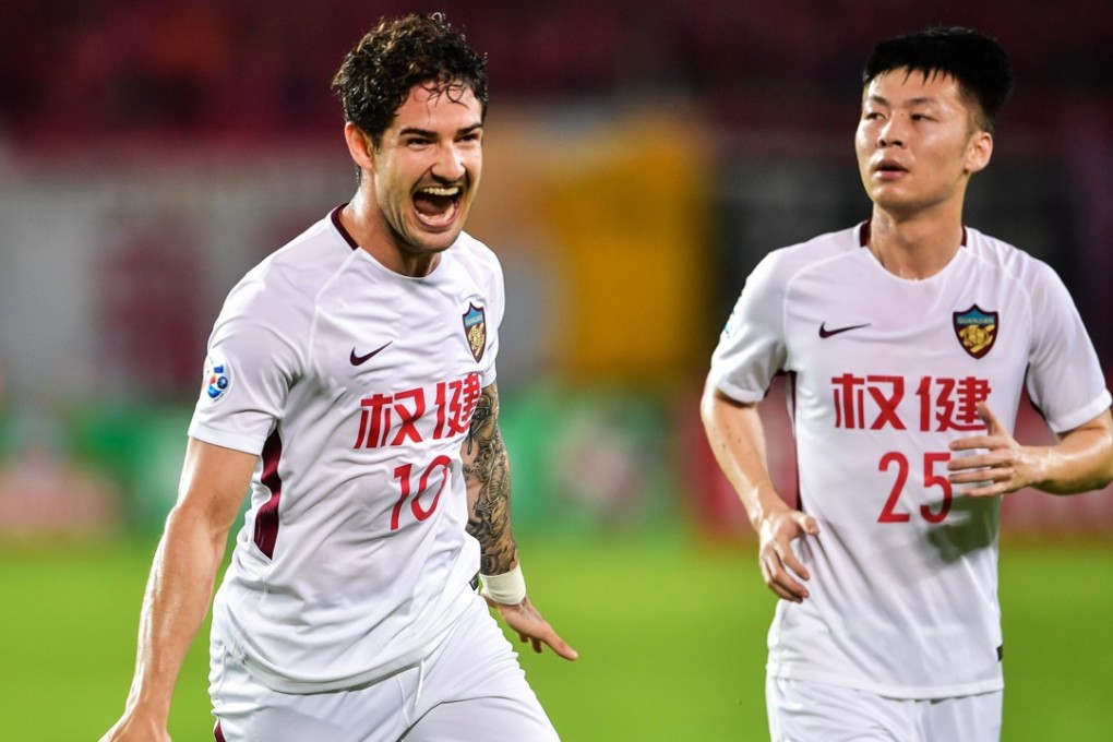 Tianjin Quanjian’s Alexandre Pato (left) has been in fine form since his move to China. Photo: AFP