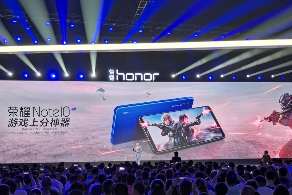 The new Honor Note 10, launched on Tuesday, July 31 in China. Photo: Honor