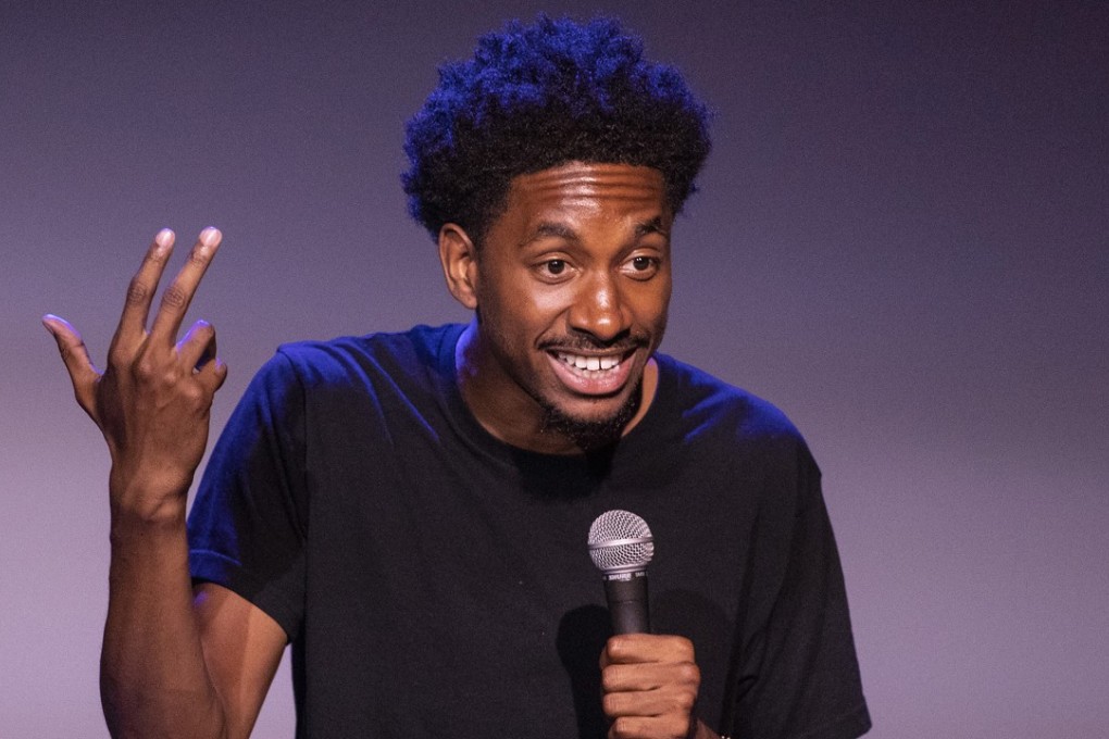 Stand-up comedian Jak Knight performs on stage in Los Angeles. He will appear in Netflix’s The Comedy Lineup. Photo: TNS