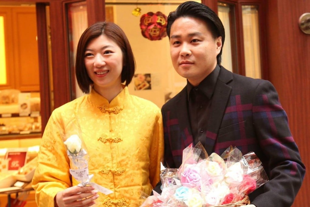 Lawmaker Eunice Yung and her fiancé Derek Yuen. Photo: Facebook