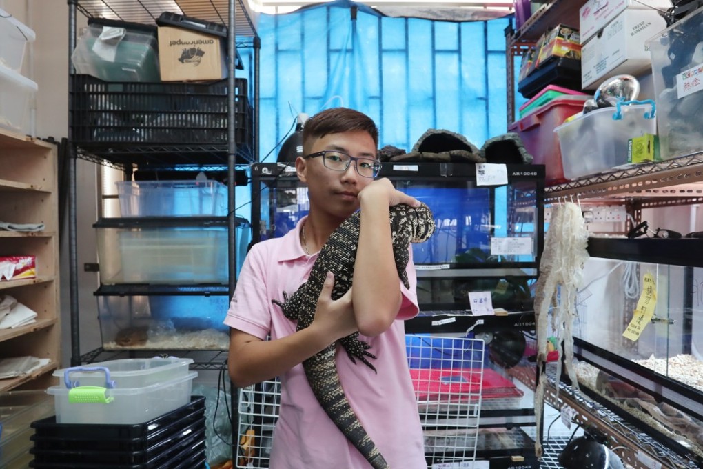 Victor Wong, 16, is a reptile lover and volunteer at the Hong Kong Society of Herpetology. Photo: Jonathan Wong