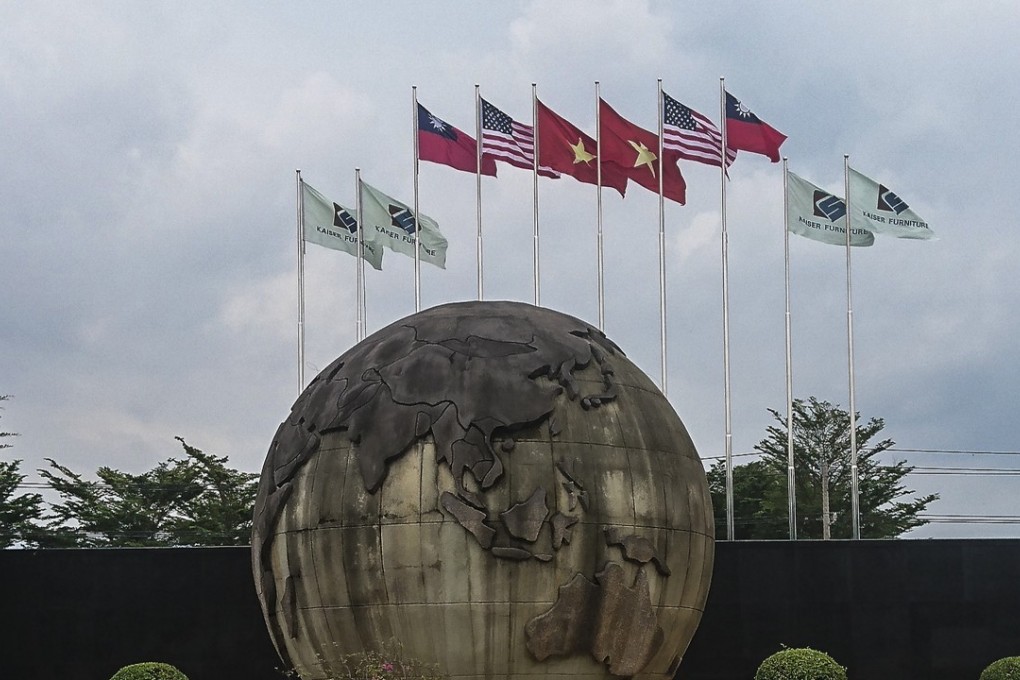 Taiwanese-owned Kaiser I Furniture flew the island’s flag at its Vietnamese base. Photo: CNA