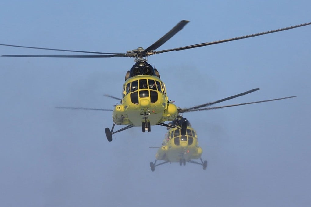 File photo of Russian Mi-8 helicopters. Photo: EPA