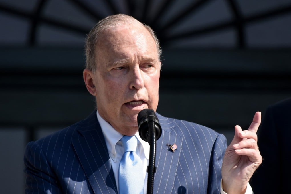 Larry Kudlow, director of the National Economic Council, last month at the White House. On Friday, Kudlow said that foreign investors “don’t want to be in China”. Photo: Abaca Press