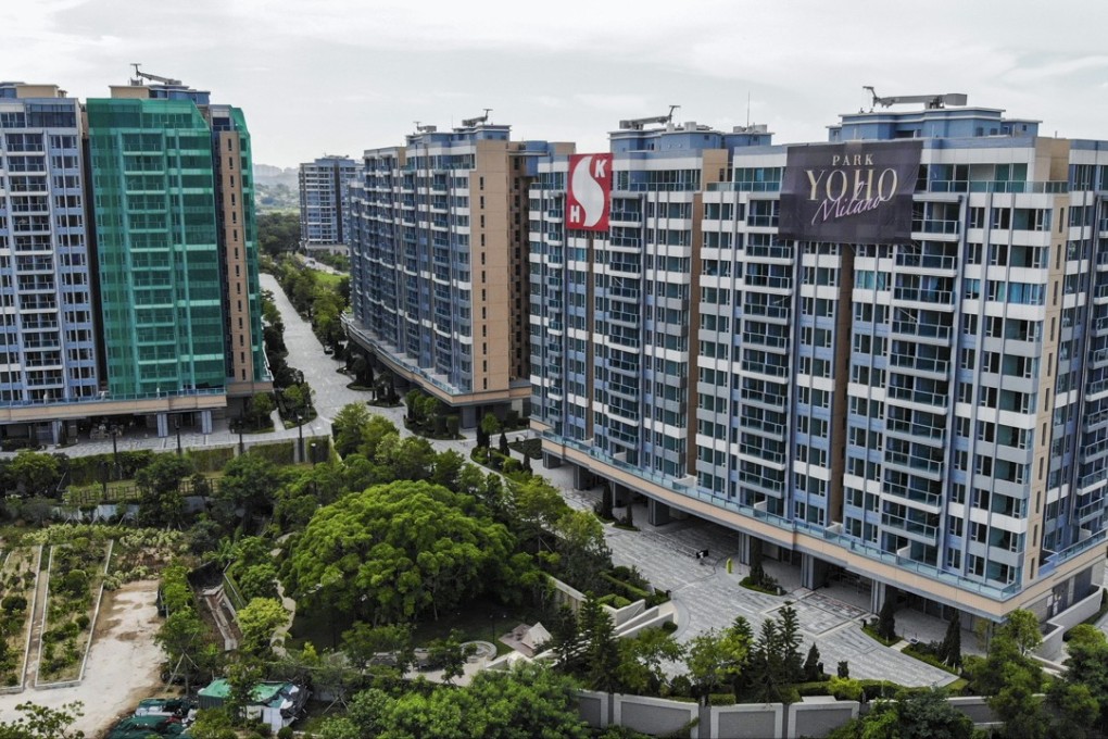 Sun Hung Kai Properties (SHKP) Park Yoho Milano project at 18 Castle Peak Road in Yuen Long. Up to 7,300 buyers submitted bids for 328 available units on August 4, 2018. Photo: Roy Issa