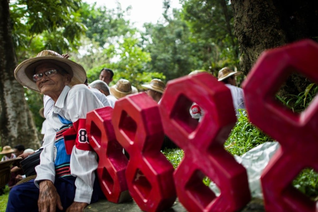 A pro-democracy activist who was involved in the ‘8888 uprising‘. Photo: AFP