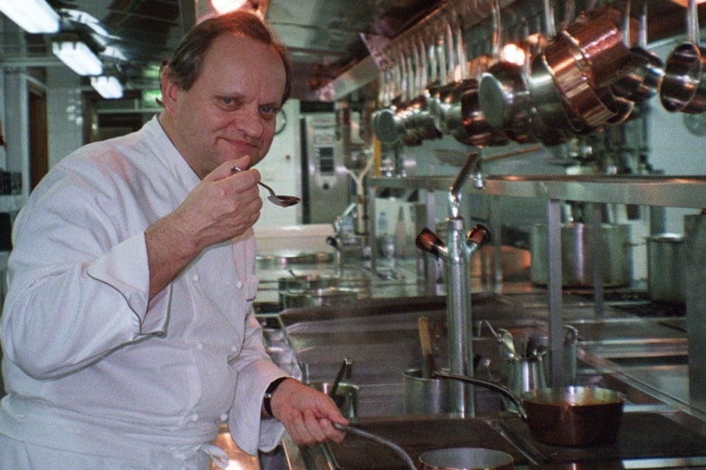 Joel Robuchon in the kitchen of Robuchon a Galera at the Hotel Lisboa in Macau. Photo: Susan Jung