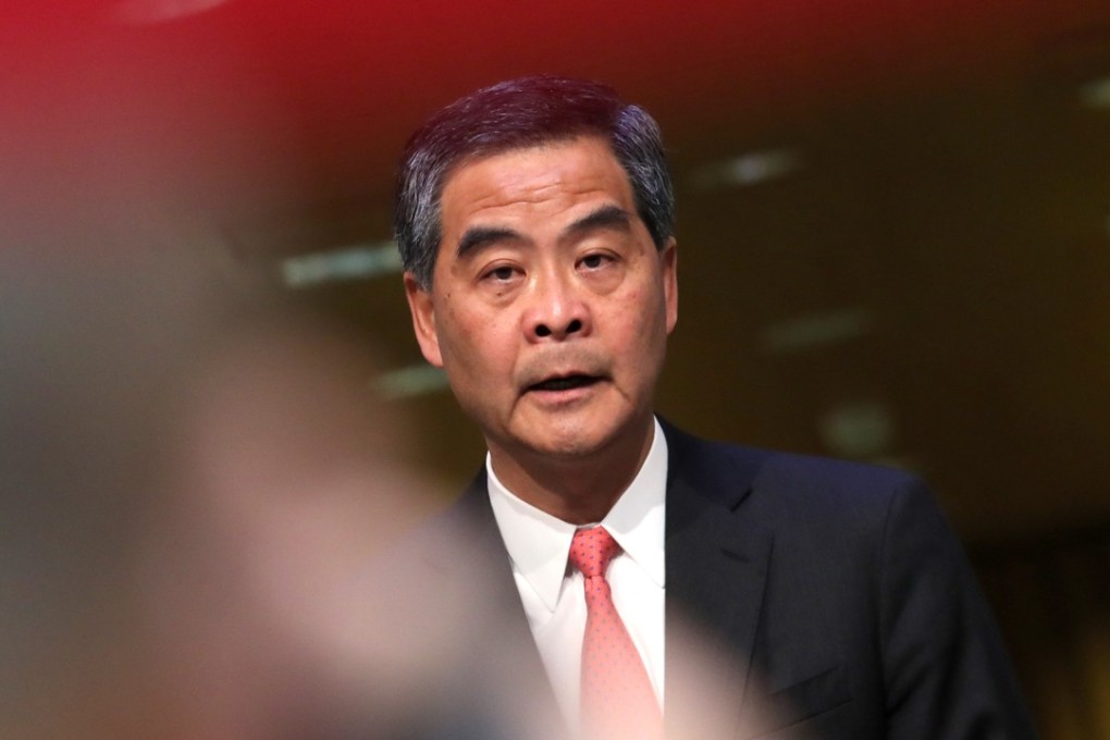 Former chief executive Leung Chun-ying. Photo: Nora Tam