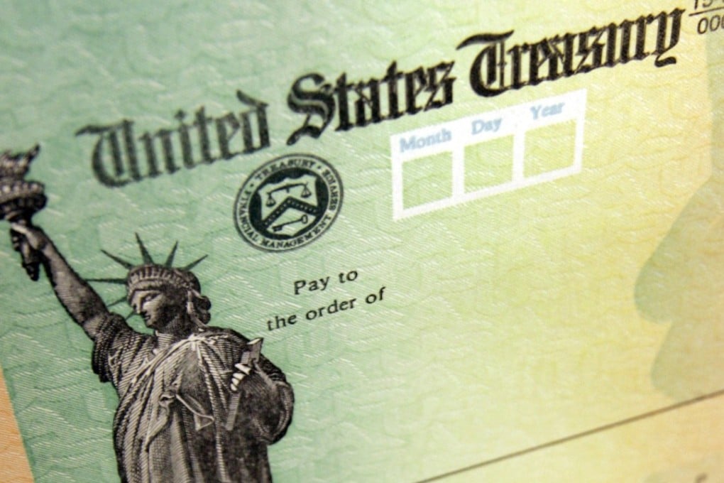 A blank cheque for disbursing payment on behalf of federal agencies in the US. China is a major investor of US Treasury securities. According to official figures for May, China held up to US$1.2 trillion dollars in US Treasury debt, accounting for close to 20 per cent of all foreign holdings of US Treasuries. Photo: AP