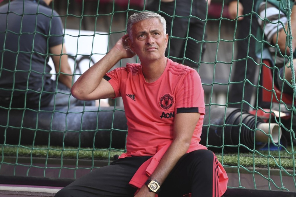 Jose Mourinho has a potential headache with not enough senior players being ready for action or the Premier League opener on Friday. Photo: EPA