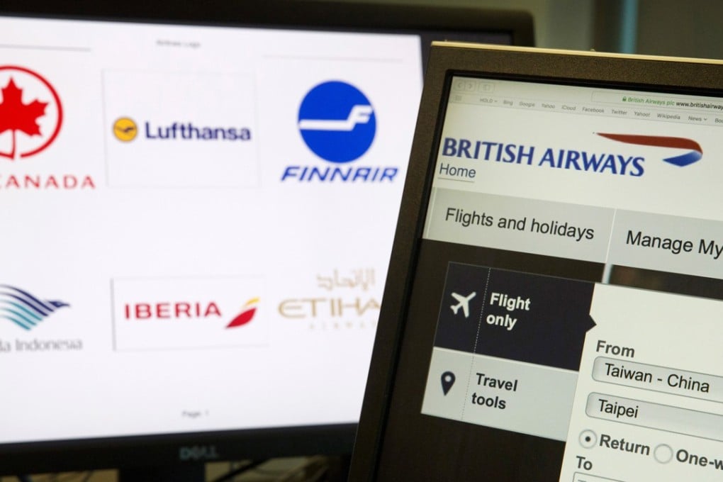 Beijing demanded that 44 international airlines stop listing Taiwan as a country on their websites and instead refer to it as “Taiwan, China” or the “China Taiwan region”. Photo: AP