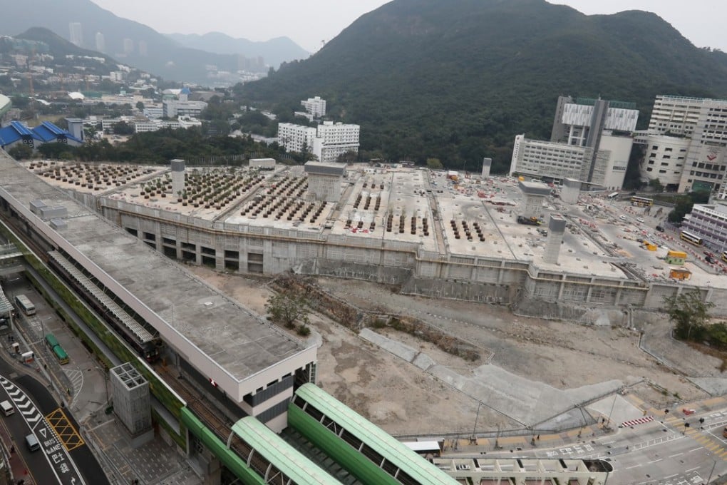 A general view of the Wong Chuk Hang MTR station. Photo: Edward Wong