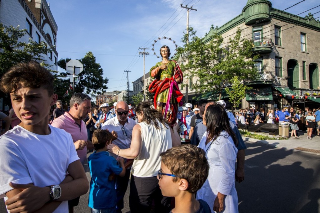 Saint-Viateur Street in Montreal during the Festa di San Marziale, a summer Italian feast that draws big crowds. Photo: Chris Dewolf