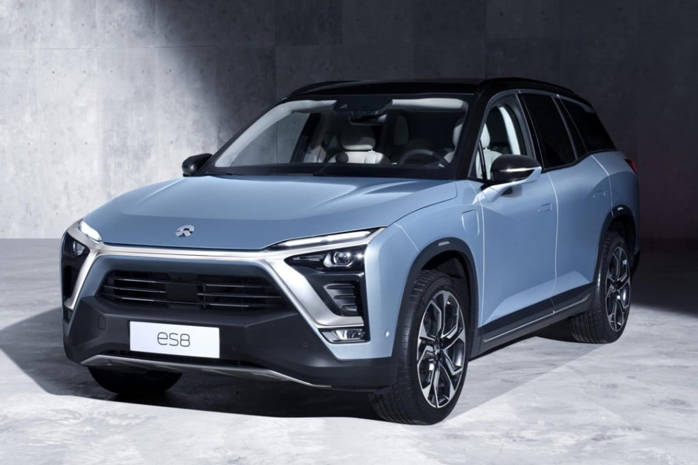 NIO released its first production model ES8 last December. The high-performance sports utility vehicle has a base price of 448,000 yuan before subsidies. Photo: NIO