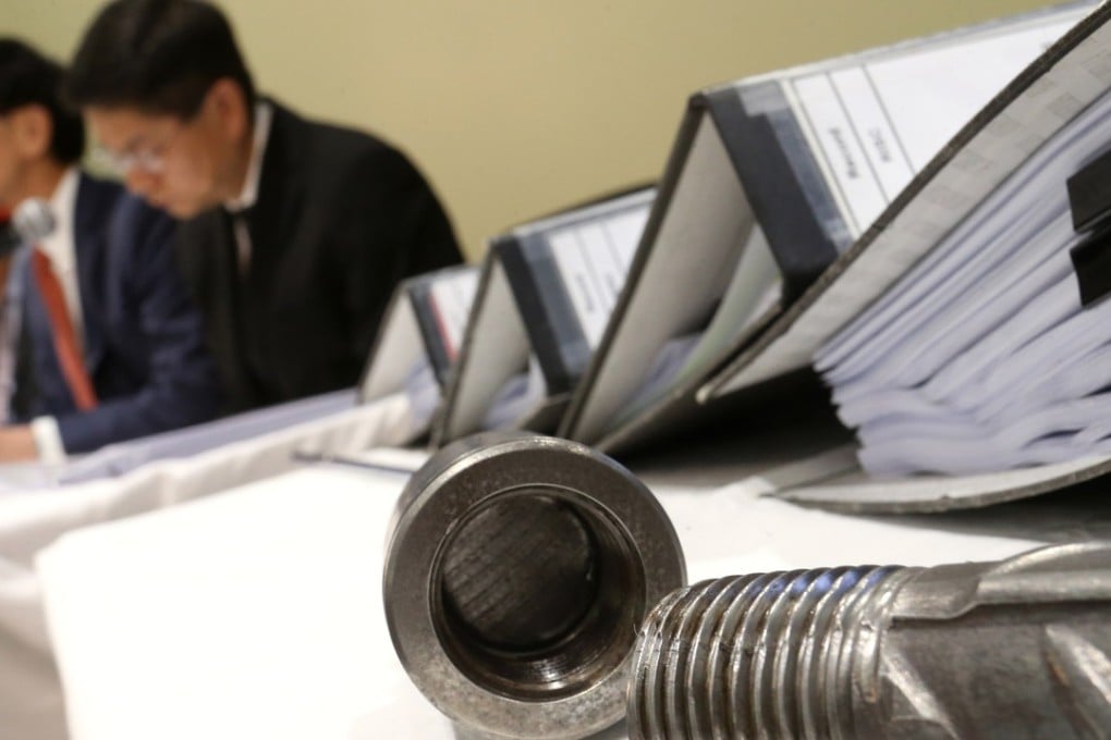 The scandal over the Sha Tin-Central rail link erupted in May over corners cut in work done on steel bars and couplers. Photo: Dickson Lee