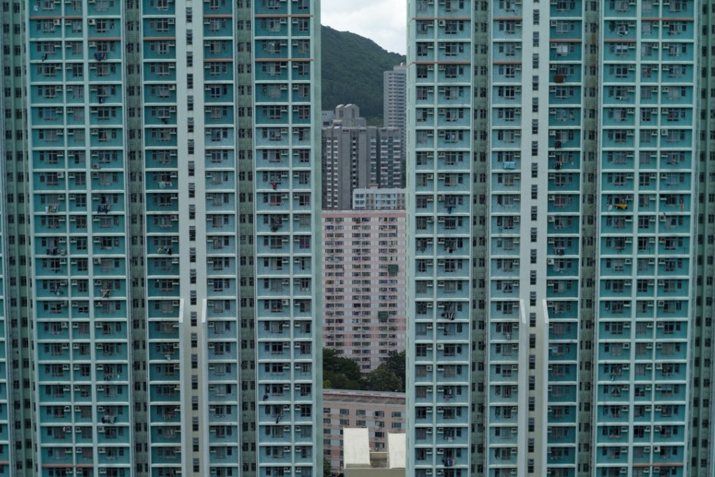 Residential buildings crowd the Chai Wan landscape. Chief Executive Carrie Lam has proposed a vacancy tax on developers who hoard new flats and subsidies to allow more first-time buyers and low-income households to afford public housing. Photo: EPA-EFE
