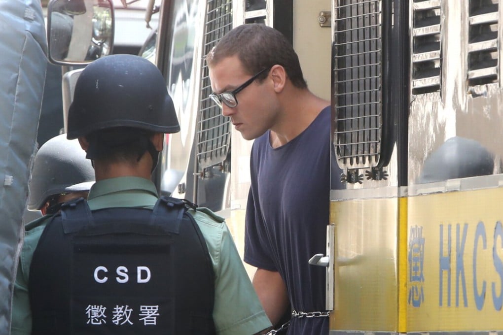 Rurik Jutting arrives at the Court of Final Appeal on Thursday. Photo: Winson Wong