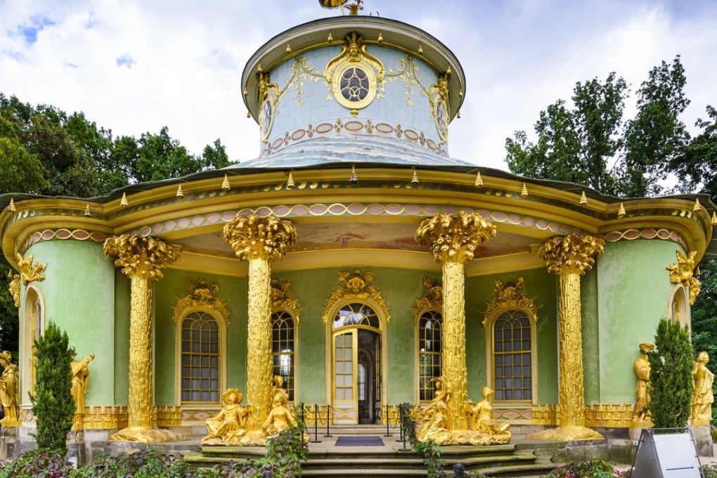 The Chinese House in Potsdam, Germany, was built between 1755 and 1764.