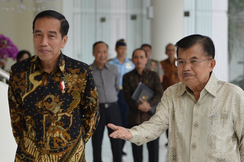Indonesian President Joko Widodo and Vice-President Jusuf Kalla. Photo: Reuters