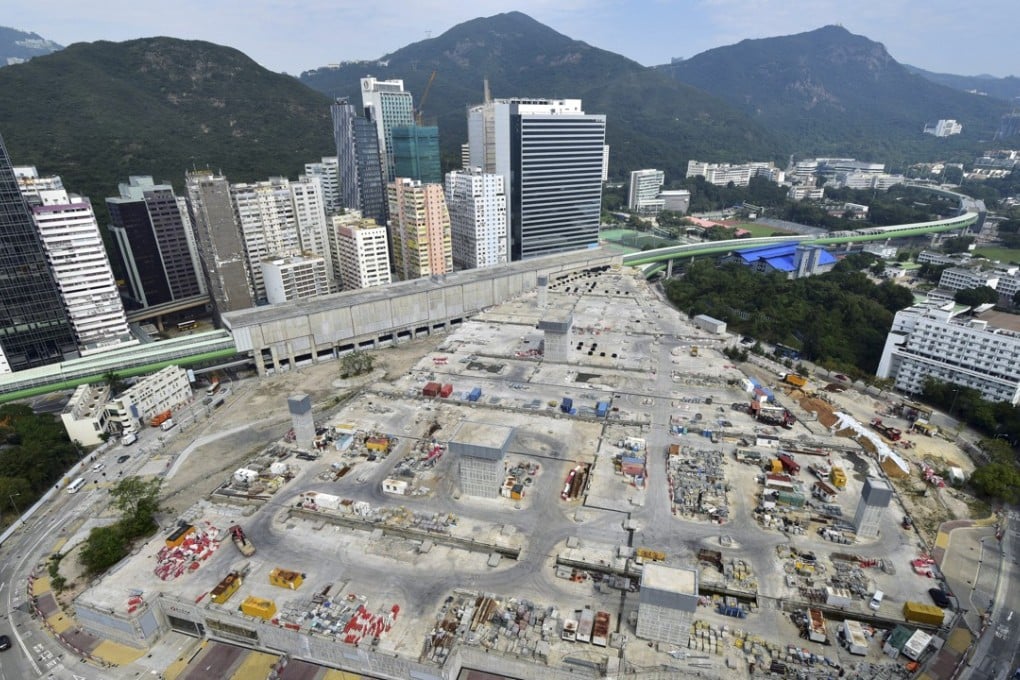 MTR Corp awarded the tender for phase three of the plot next to the Wong Chuk Hang station, pictured, to CK Asset Holdings. Photo: SCMP Handout
