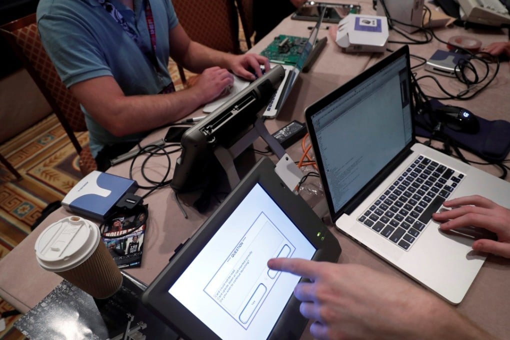 Hackers try to access and alter data from an electronic poll books. Photo: Reuters