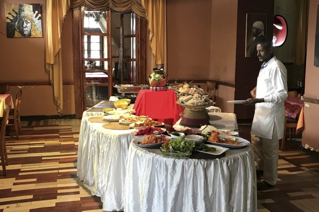 The buffet lunch at the Itegue Taitu Hotel, in Addis Ababa, Ethiopia, would have pleased the protagonist of Evelyn Waugh’s satire, Scoop, greatly. Picture: Ian Gill