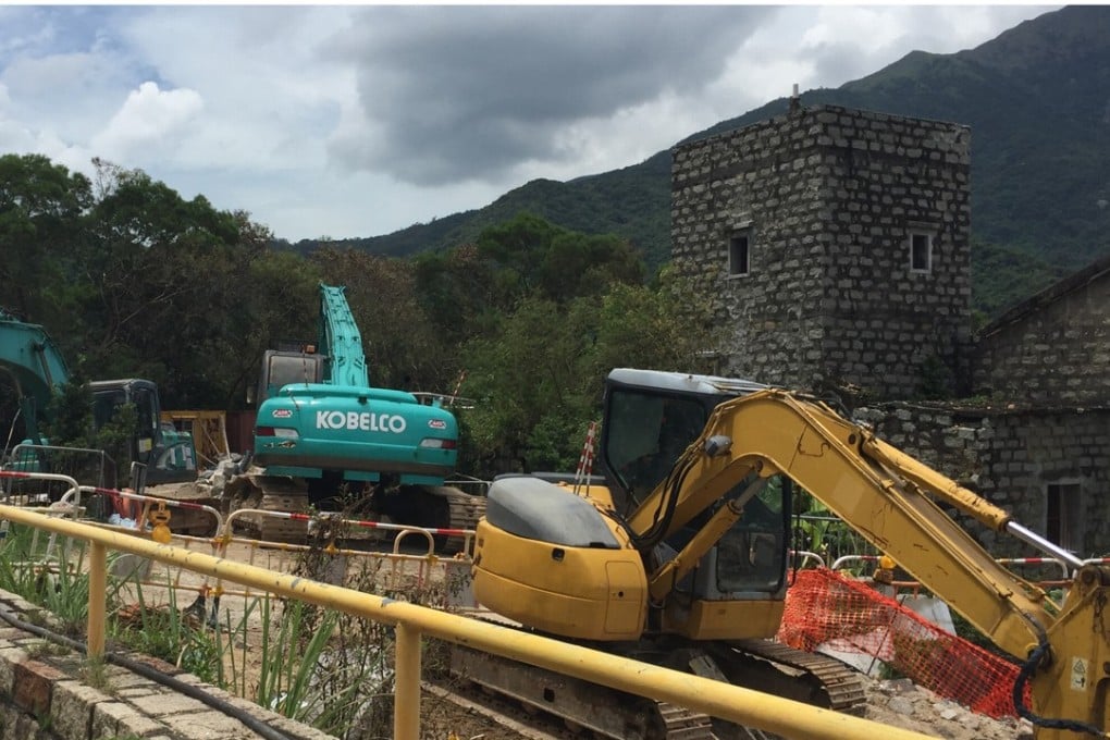 Drainage works around Yuen’s Mansion are expected to end later this year, but there could be more to come. Photo: Yuen family