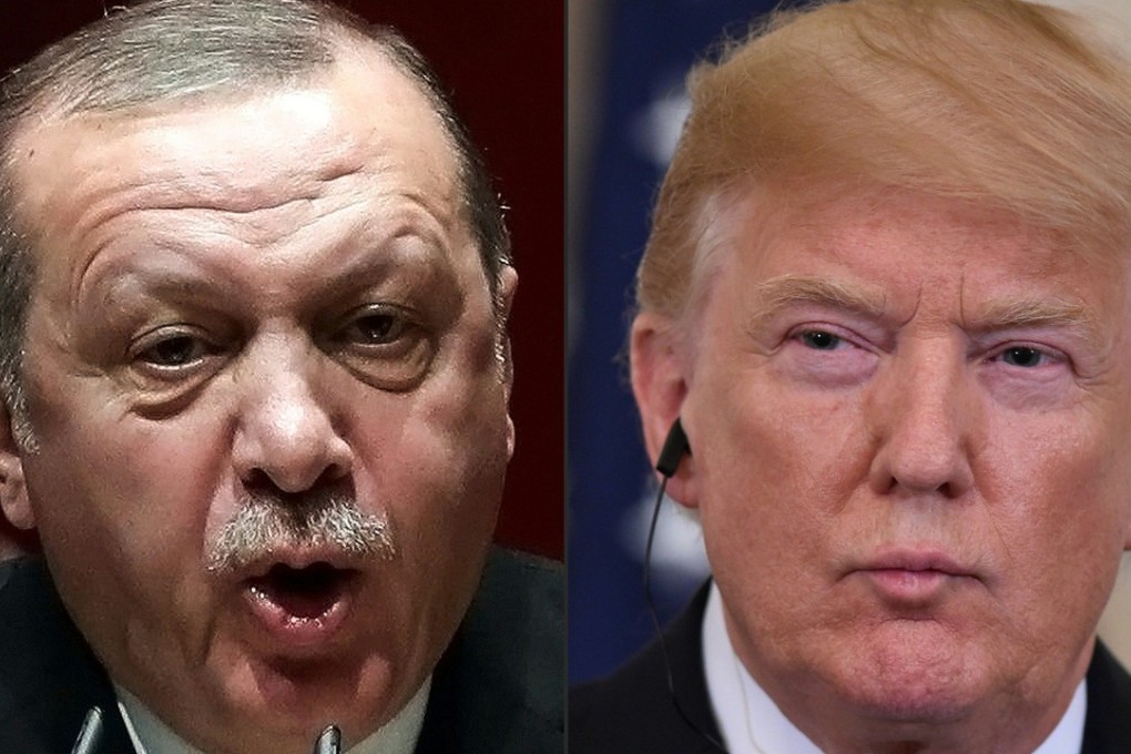 Combination of file pictures of Erdogan and US President Donald Trump. Photos:AFP