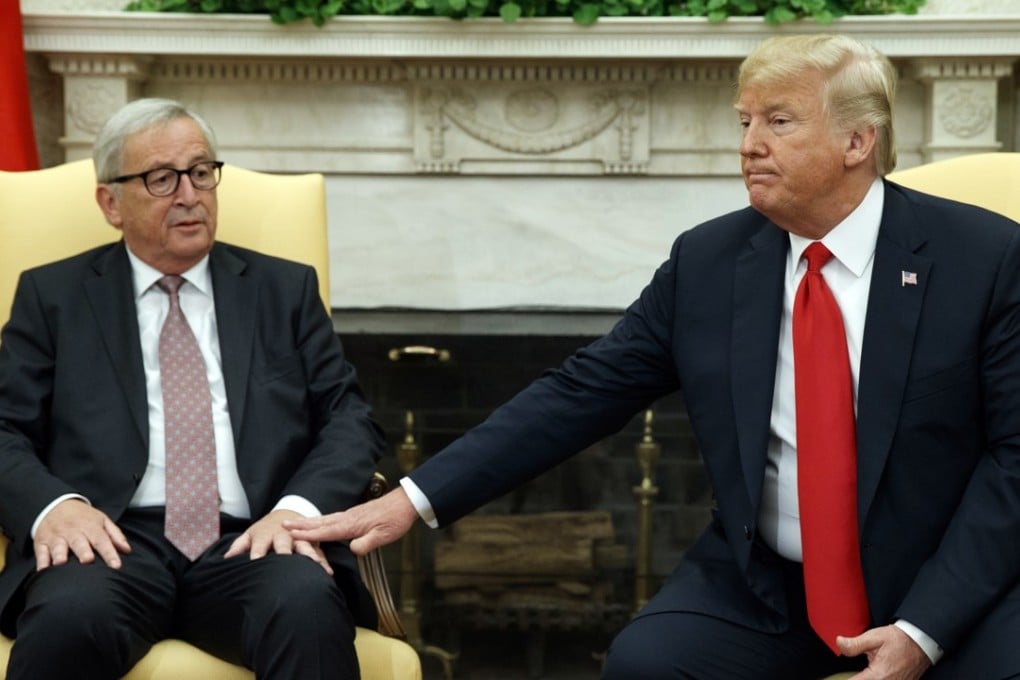 The deal between US President Donald Trump and European Commission President Jean-Claude Juncker caused concern in Beijing. Photo: AP