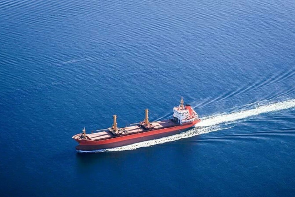 The Peak Pegasus has 70,000 tonnes of US soybeans on board. Photo: Weibo