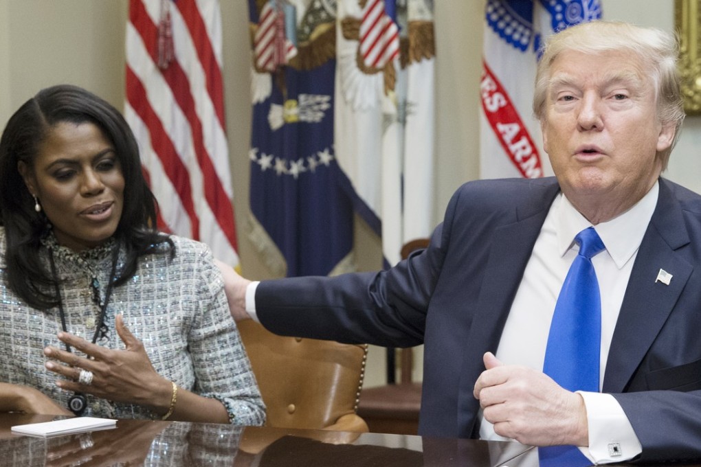 US President Donald Trump and Omarosa Manigault-Newman. Photo: EPA