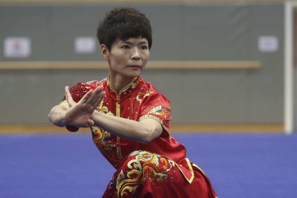 Geng Xiaoling shows off her skills at the Sports Institute. Photo: Winson Wong