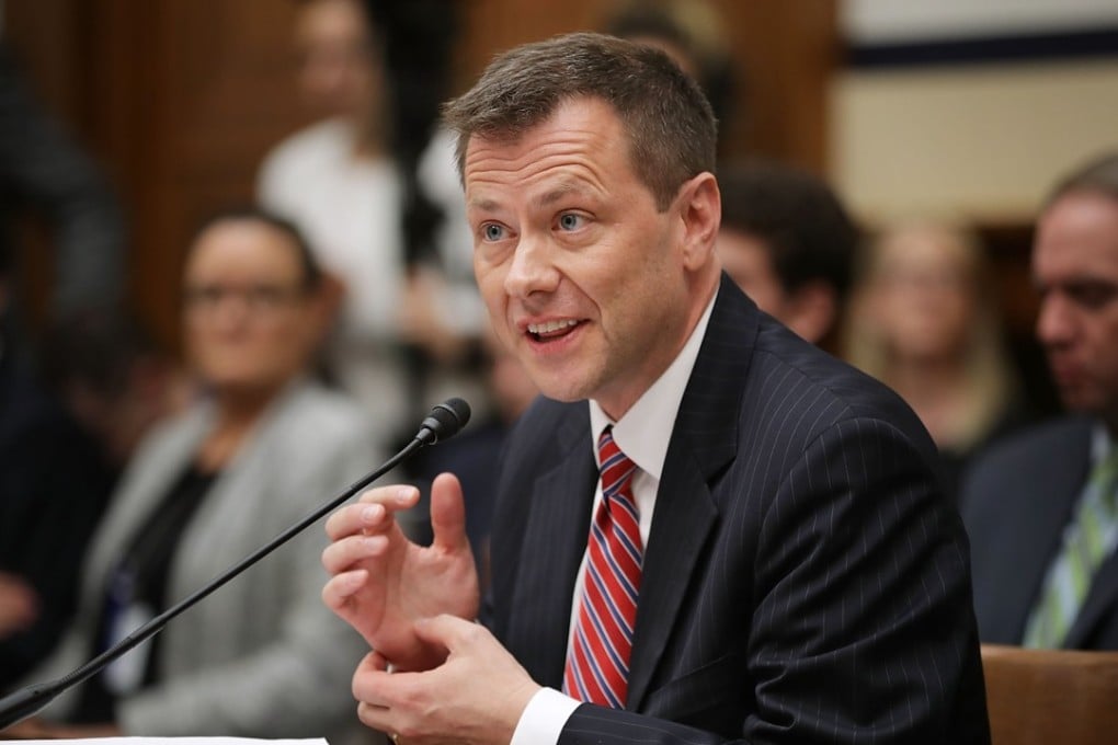 Deputy Assistant FBI Director Peter Strzok testifies before Congress in July over texts he sent concerning Donald Trump. Photo: Getty Images North America via AFP