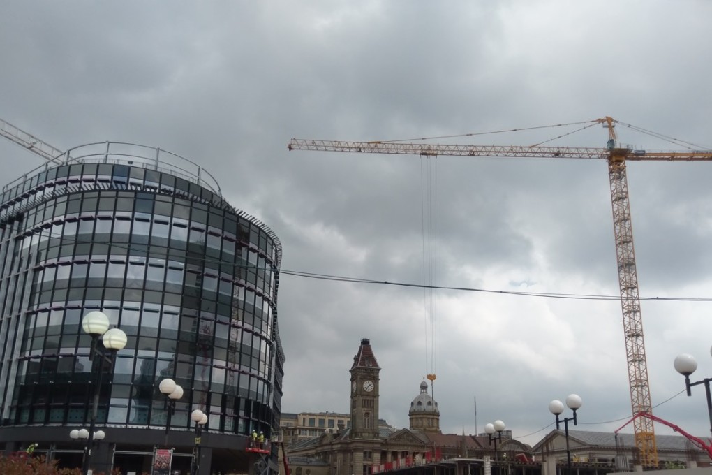 Chinese investors are looking to Birmingham as an affordable alternative to London. Above, an office-commercial-retail project is being built in the city’s downtown. Photo: SCMP/Eric Ng