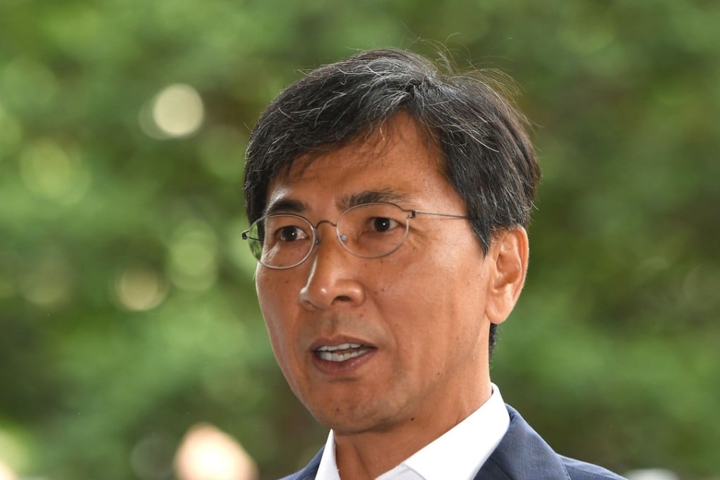 Ahn Hee-jung: “I have disappointed many. I will make efforts to be born again.” Photo: AFP