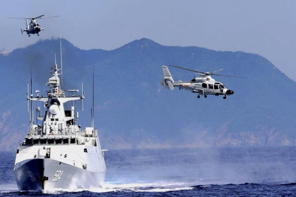 China’s Southern Theatre Command, whose area of responsibility includes the South China Sea, said its frigates had recently been involved in a naval exercise, but did not give an exact location. Photo: Weixin.qq.com