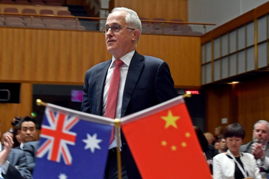 Australian Prime Minister Malcolm Turnbull attends the Australia China Business Council’s 2018 Canberra Networking Day event at Parliament House in Canberra on June 19. Photo: EPA-EFE
