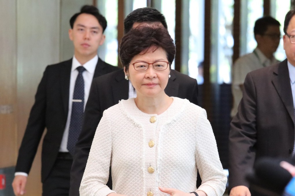 Chief Executive Carrie Lam Cheng Yuet-ngor is in Beijing for a high-level meeting on the Greater Bay Area project. Photo: Felix Wong
