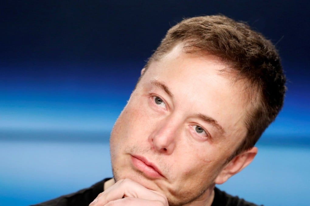 Elon Musk listens at a press conference following the first launch of a SpaceX Falcon Heavy rocket at the Kennedy Space Centre in Cape Canaveral, Florida, on February 6. Musk recently caused a flurry when he tweeted his intention to take Tesla, the carmaker he founded, private. Photo: Reuters